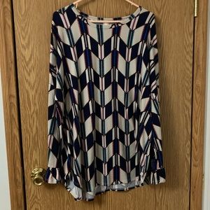 Colorful Long sleeve Blouse